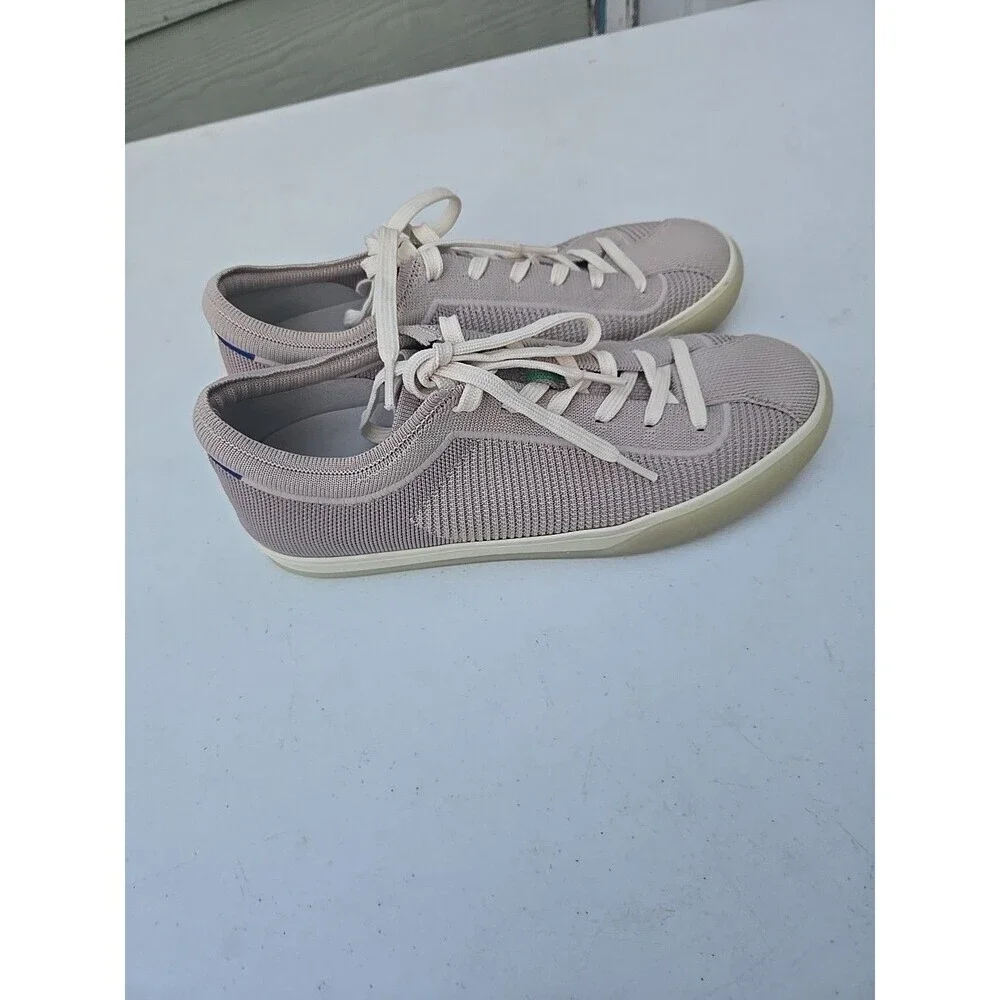 Rothy's The Lace Up Knit Sneaker Storm Gray Women's Casual Shoes Sz 9